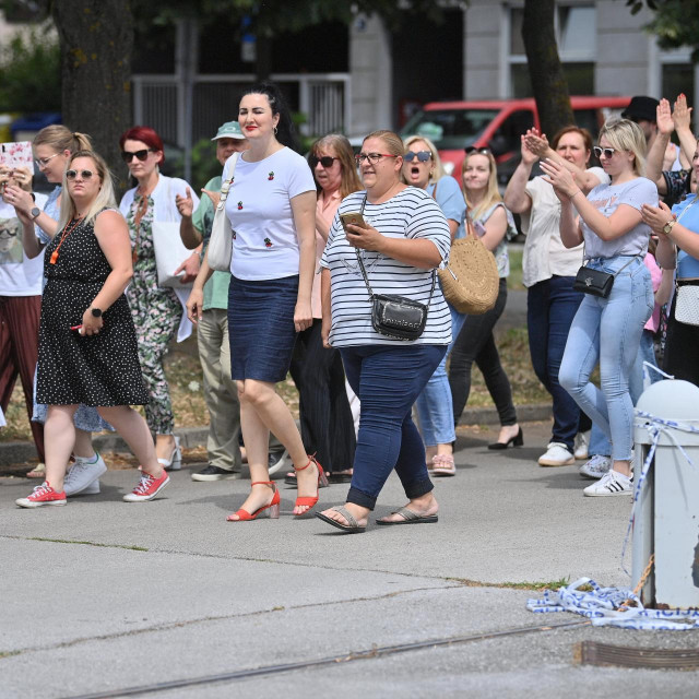 Prošlogodišnji prosvjed Sindikata državnih i lokalnih službenika i namjestenika Republike Hrvatske