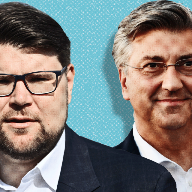 Peđa Grbin i Andrej Plenković
