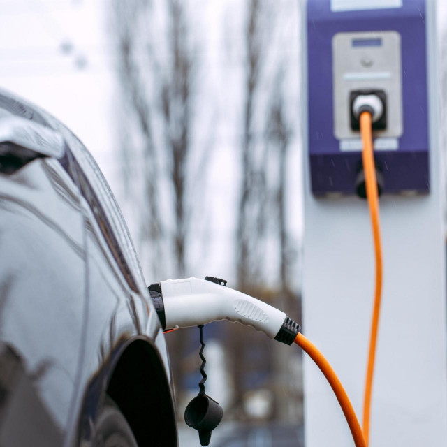 Električni auto, ilustracija