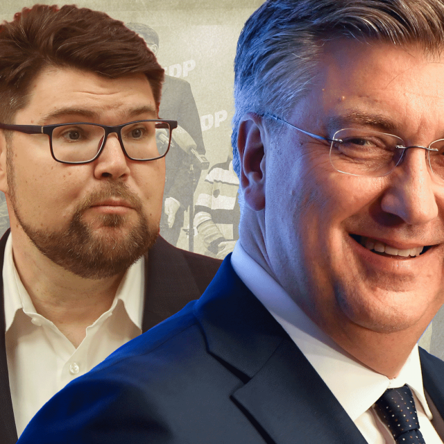 Peđa Grbin i Andrej Plenković