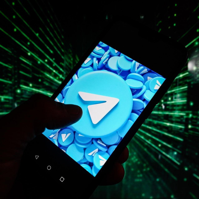 Telegram logo, ilustracija