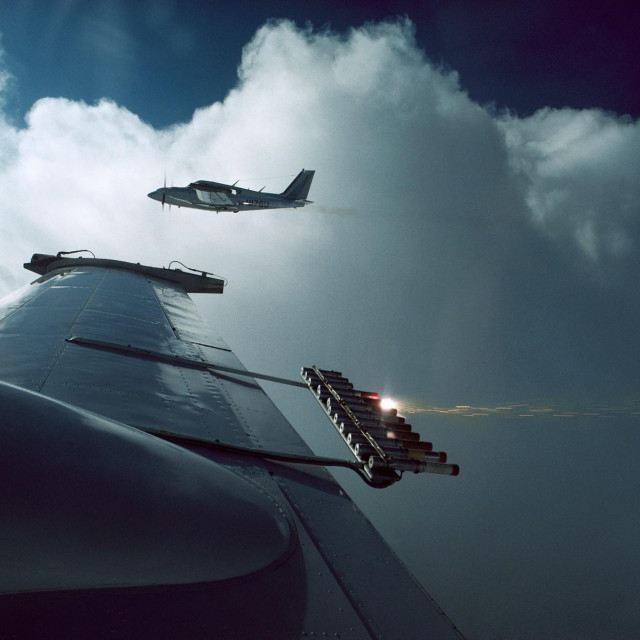 Ilustracija, zasijavanje oblaka