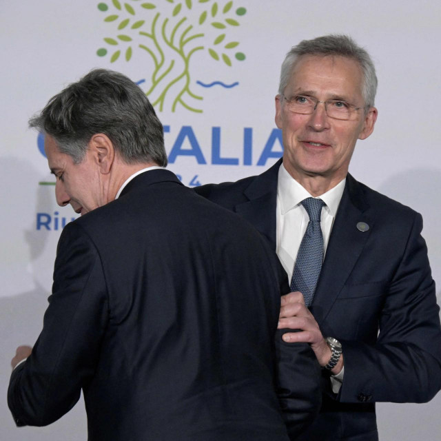 Antony Blinken i Jens Stoltenberg na Capriju