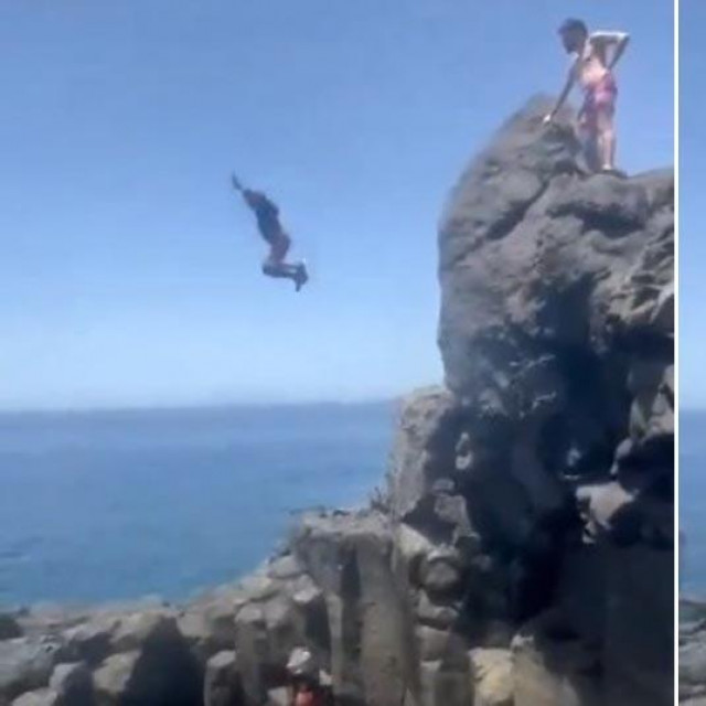 Umalo kobni skok sa stijene