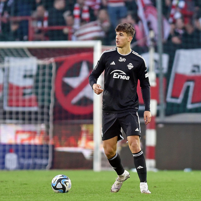 2024.02.10 Krakow Pilka nozna, PKO BP Ekstraklasa, sezon 2023/2024 Cracovia Krakow - Radomiak Radom N/z Luka Vuskovic Foto Krzysztof Porebski/PressFocus 2024.02.10 Krakow Football, Polish top league - first level, 2023/24 season Cracovia Krakow - Radomiak Radom Luka Vuskovic Credit: Krzysztof Porebski/PressFocus,Image: 845379731, License: Rights-managed, Restrictions: *** World Rights Except France and Poland *** FRAOUT POLOUT, Model Release: no, Credit line: PressFocus/ddp USA/Profimedia