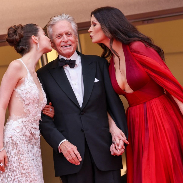 Catherine Zeta Jones, Michael Douglas, Carys Zeta Douglas