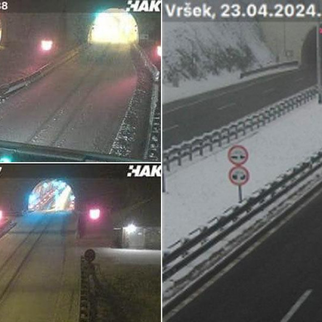 Snijeg na autocesti A6