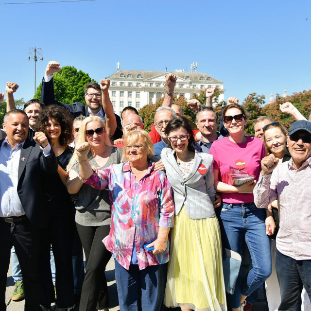 Anka Mrak Taritaš, Dalija Orešković, Peđa Grbin i Arsen Bauk