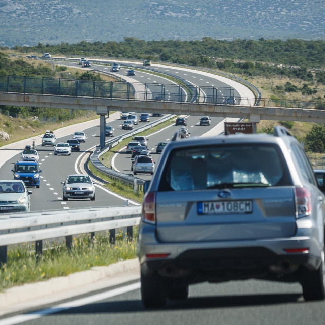 Autocesta A1 u okolici Zadra, ilustracija