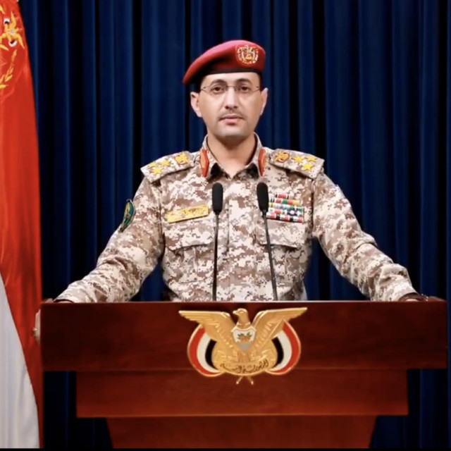 Vojni glasnogovornik hutista Yahya Sarea