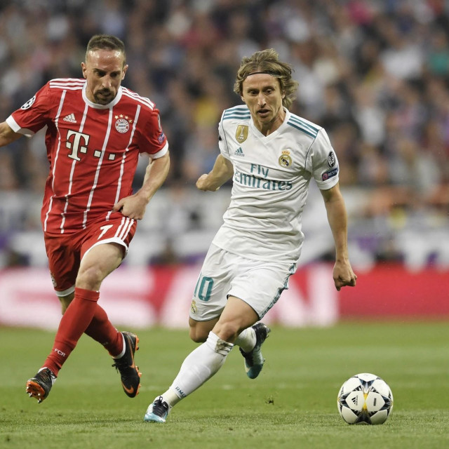 Franck Ribery i Luka Modrić, 2018.
