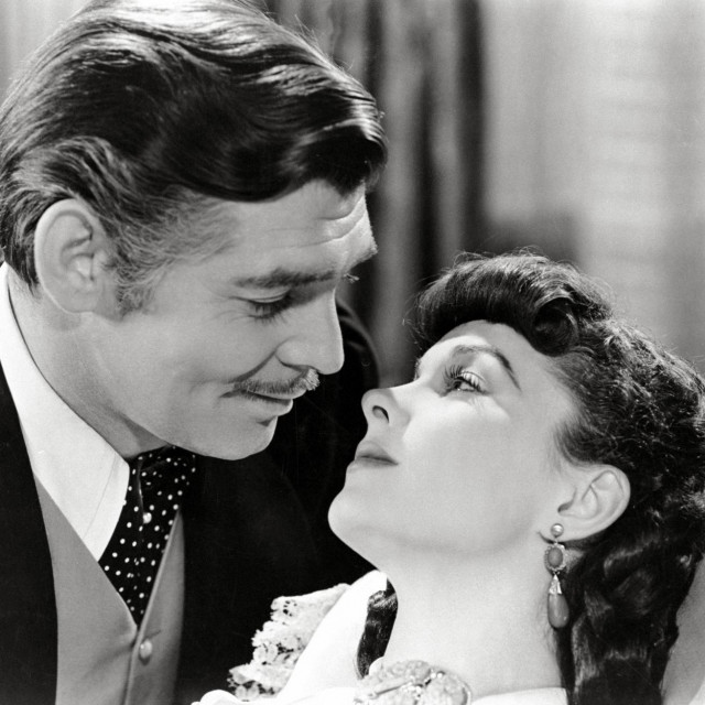 Clark Gable i Vivien Leight, Prohujalo s vihorom, 1939., film redatelja Georgea Cukora i Victora Fleminga