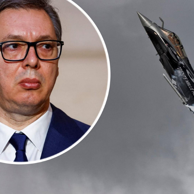 Aleksandar Vučić i Dassault Rafale u letu