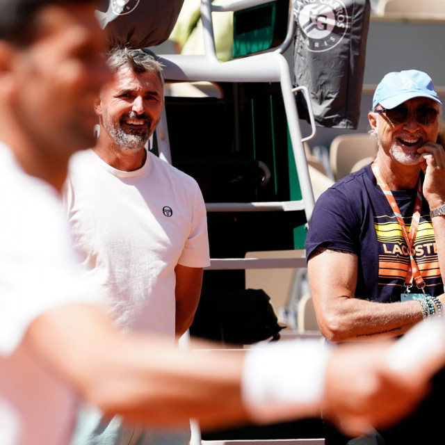 Novak Đoković, Goran Ivanišević i Marco Panichi