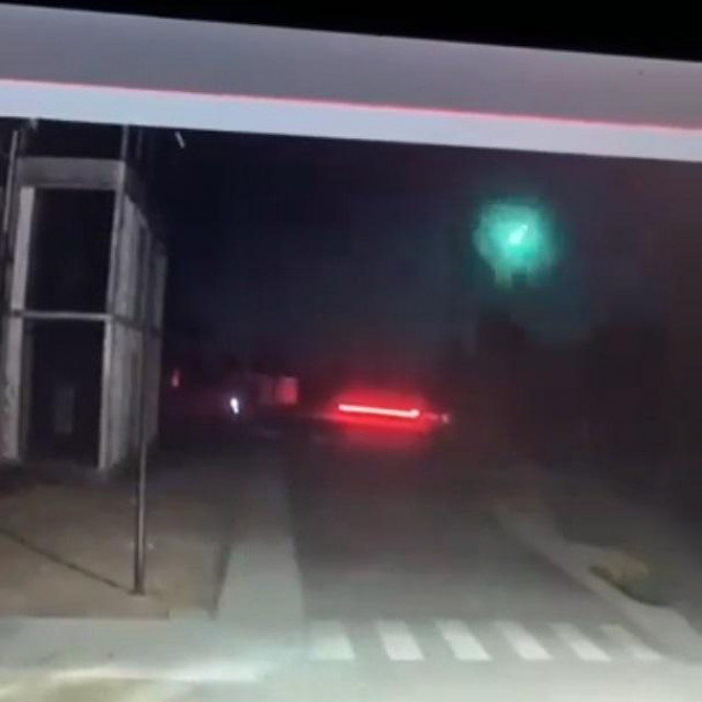 Plavi bljesak na nebu iznad Ukrajine