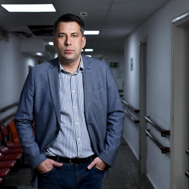 Psihijatar Darko Marčinko, fotografiran u KBC Zagreb gdje radi