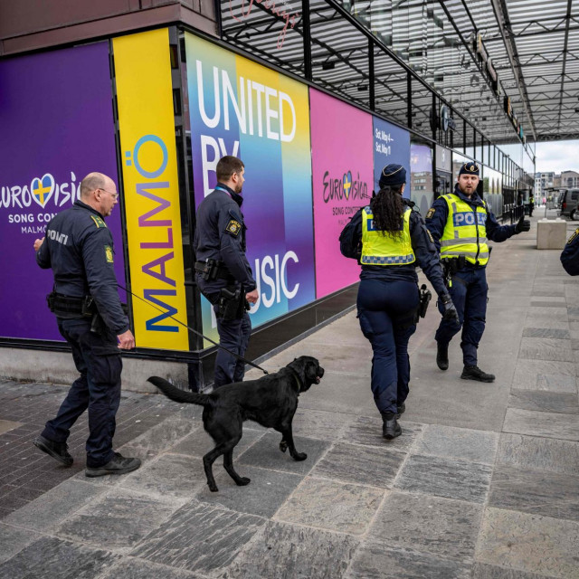 Policija u području Malmo Arene