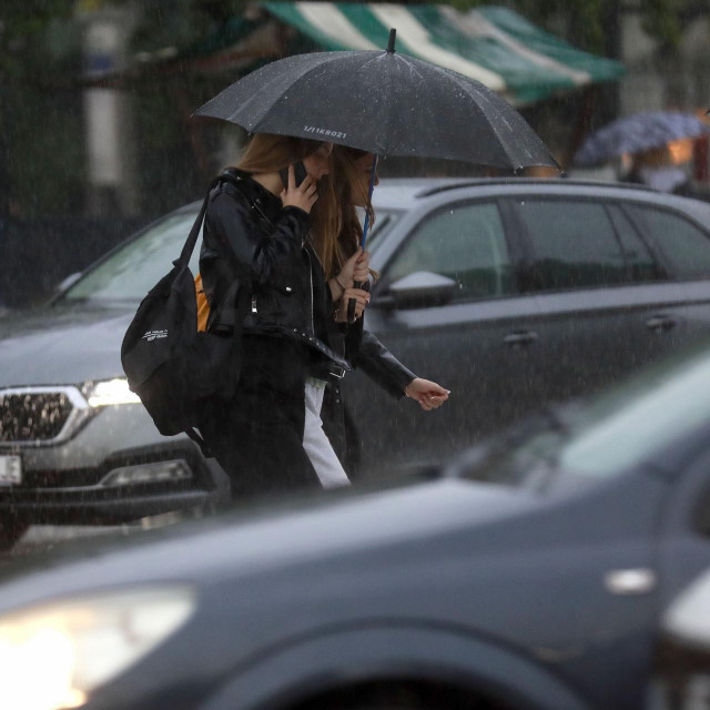 Pljusak u Zagrebu, ilustrativna fotografija