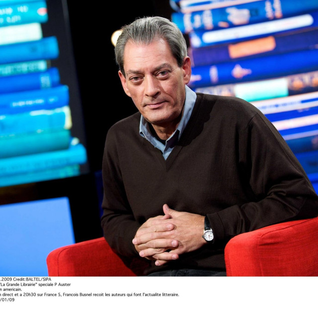 Paul Auster za vrijeme gostovanja na francuskoj televiziji