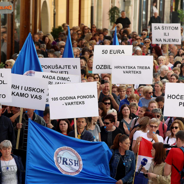 Prosvjed radnika Varteksa