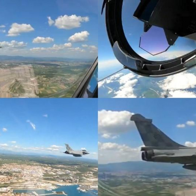 Vojna vježba u kojoj su sudjelovali hrvatski i francuski Rafalei