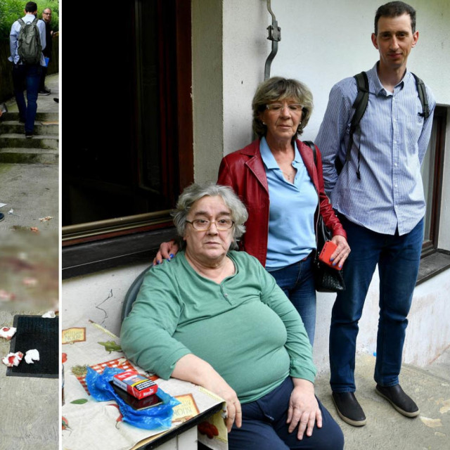 Zgrada u kojo se dogodilo krvoproliće, prva susjeda Elizabeta Kutin, Nevenka Kovačević, voditeljica nužnog smještaja Grada Rijeke i susjed Matko