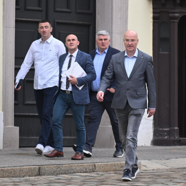 Delegacije DP-a s Ivanom Penavom i Mariom Radićem