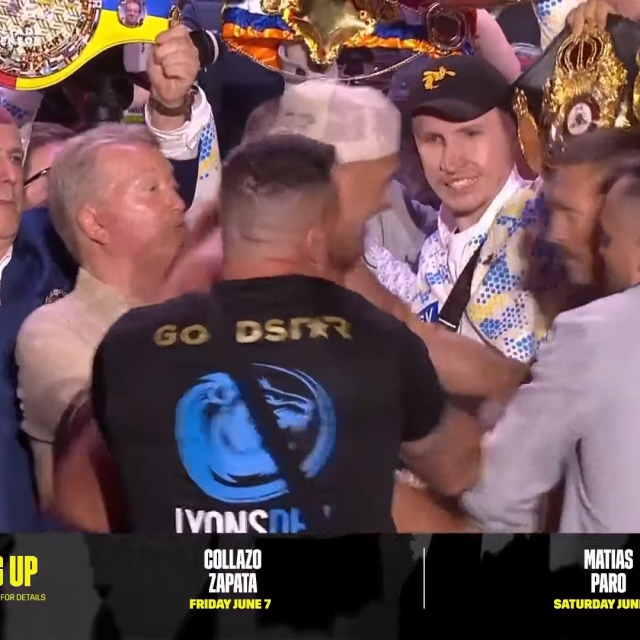 Usyk vs Fury trenutak sukoba