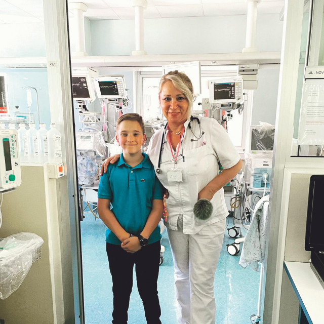 Bepo s liječnicom Vesnom Pavlov