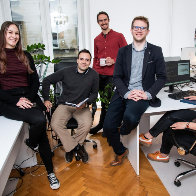 Tim koji stoji iza Climatiga - Lana Hercigonja, Nikola Geršak, Lovel Kukuljan, Alen Šterpin i Mia Agapito