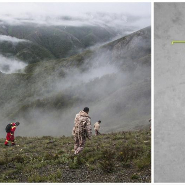 Spasioci u potrazi za tijelom iranskog predsjednika. Mjesto udara helikoptera