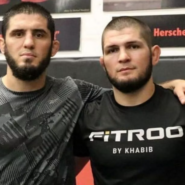 Islam Makhachev i Khabib Nurmagomedov
