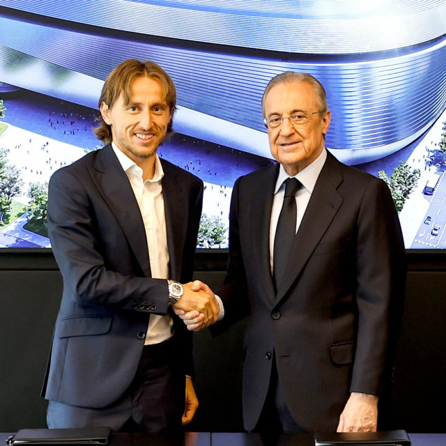 Luka Modrić i Florentino Perez