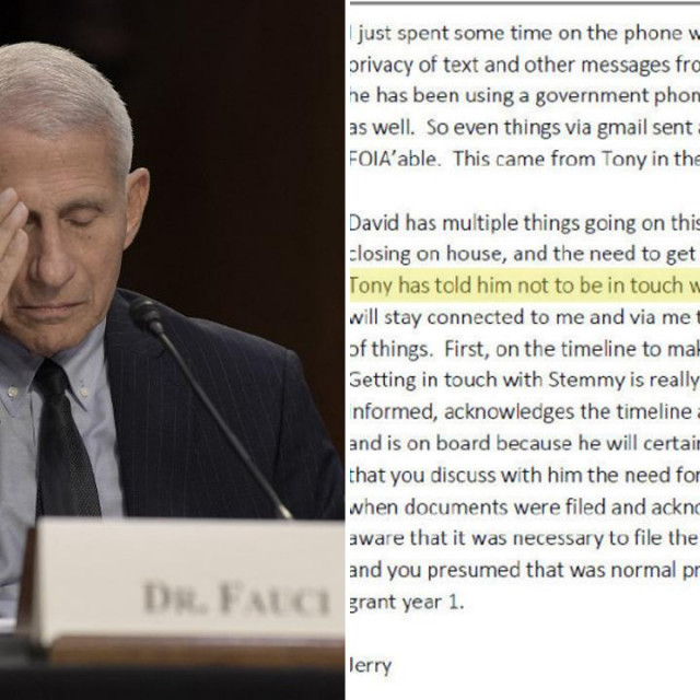 Anthony Fauci i dokazi o prikrivanju tijekom pandemije