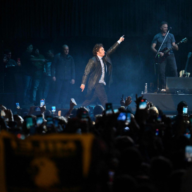 Javier Milei u dvorani ‘Luna Park‘