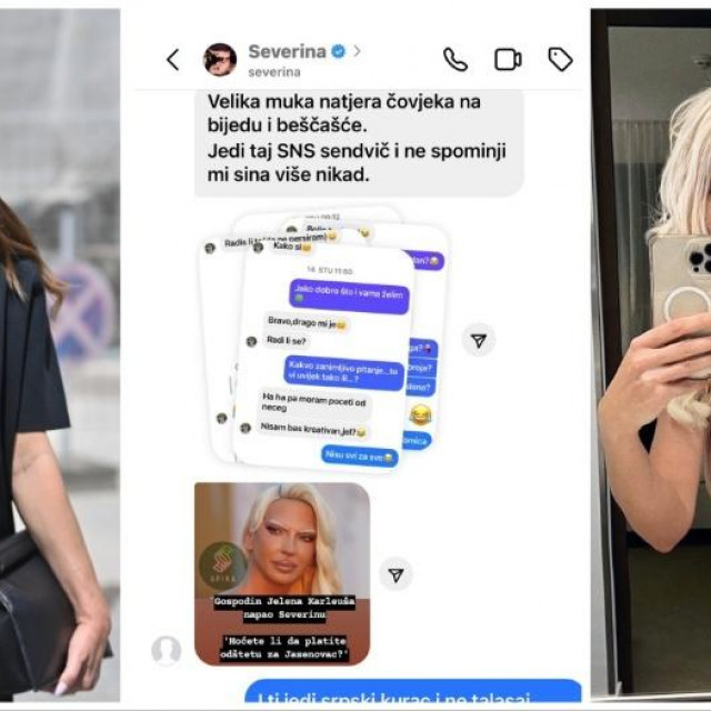Severina, prepiska, Jelena Karleuša