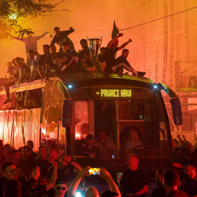 Dinamovo slavlje na ulicama Zagreba