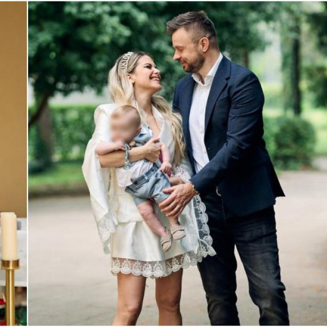 Ecija Ivušić i njen muž Goran Belošević krstili dijete