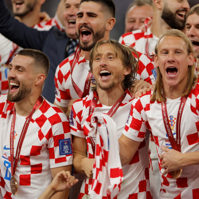 Mateo Kovačić, Luka Modrić i Domagoj Vida