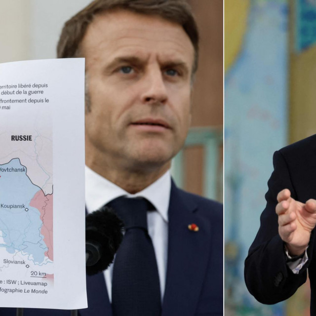 Emmanuel Macron i Vladimir Putin