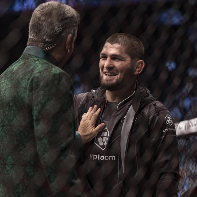 Khabib Nurmagomedov i Bruce Buffer