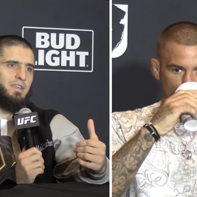 Islam Makhachev (lijevo) | Dustin Poirier (desno)