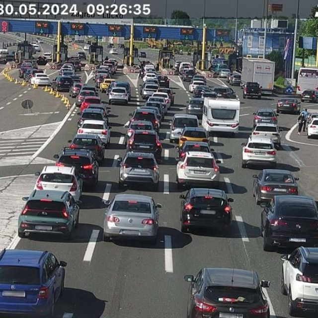 Gužva na autocesti A1 kod Lučkog