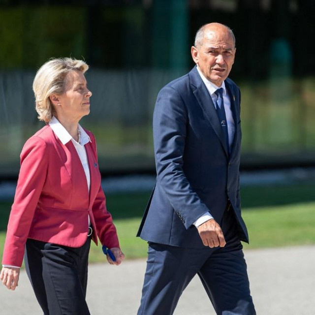 Ursula von der Leyen i Janez Janša