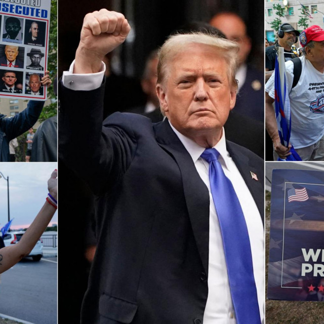 Pristaše Donalda Trumpa nakon presude