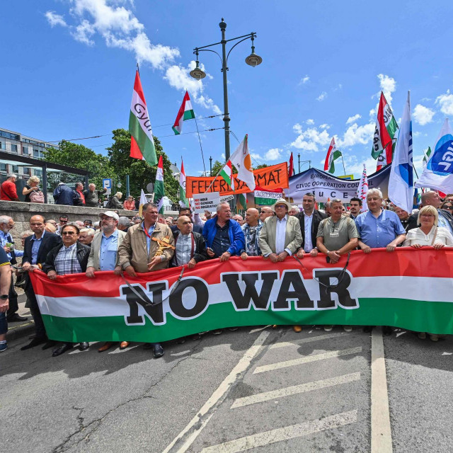 Skup pristaša Viktora Orbana u Budimpešti