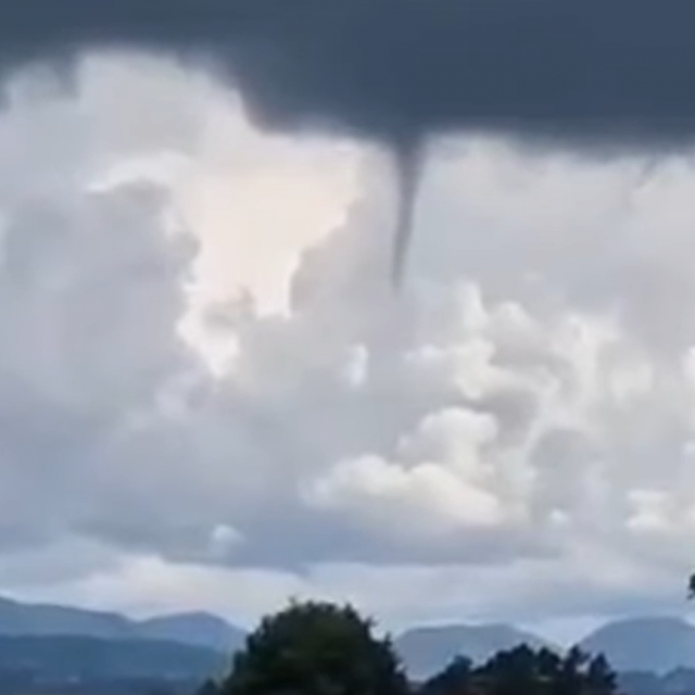 Pijavica iznad Varaždina