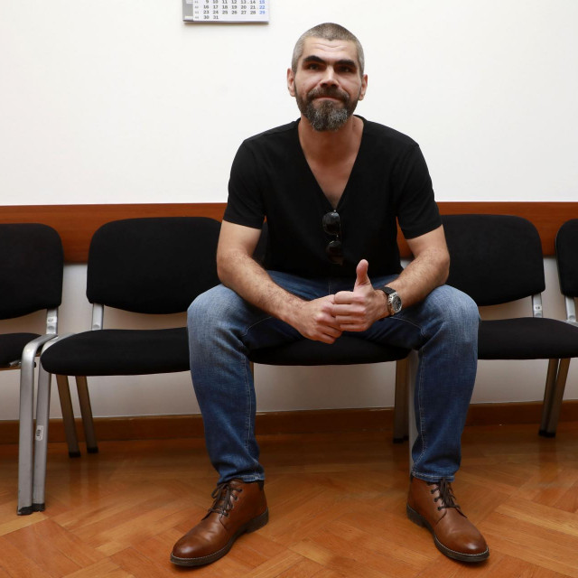 Danijel L. u sudnici Općinskog kaznenog suda Zagreb