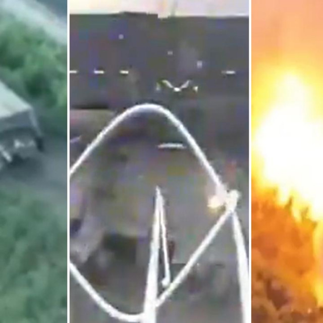 Ruski tenk ‘kornjača‘ i dron koji ga raznosi