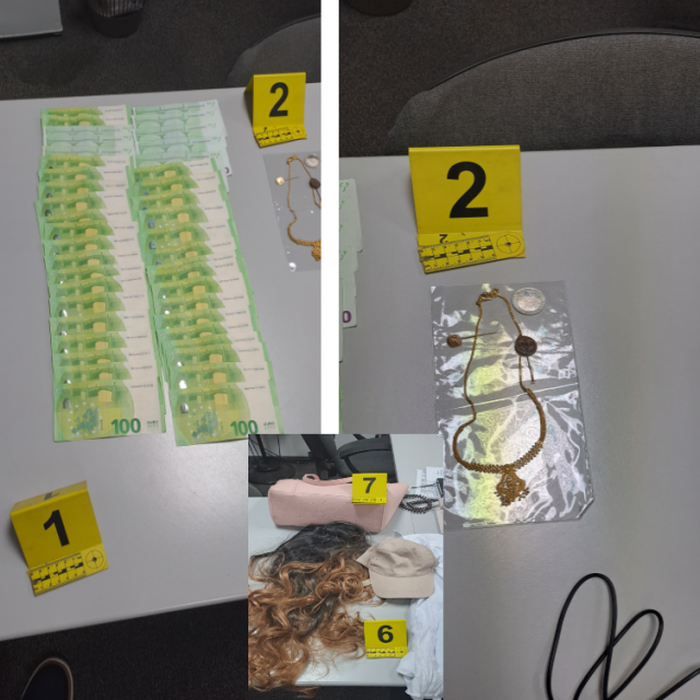 stvari oduzete od uhićenih prevaranata u Zagrebu